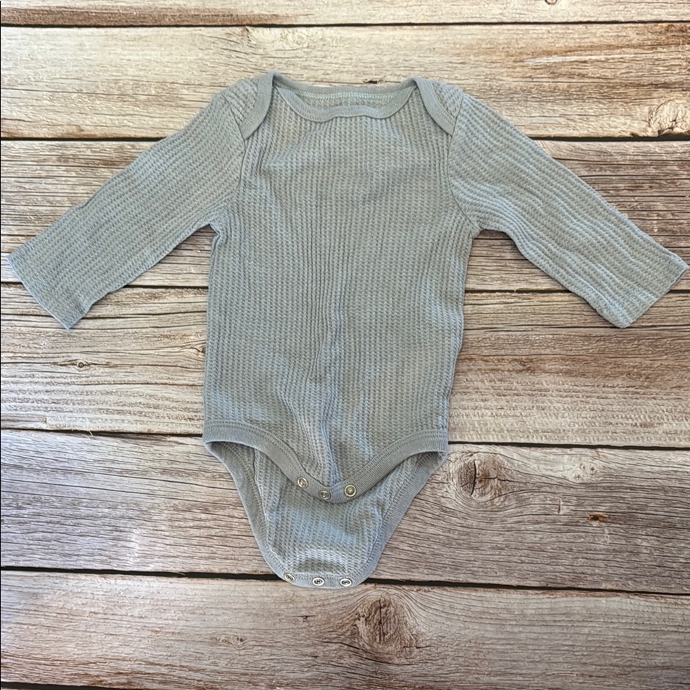 Cloud Island Gray Knit Bodysuit One Piece